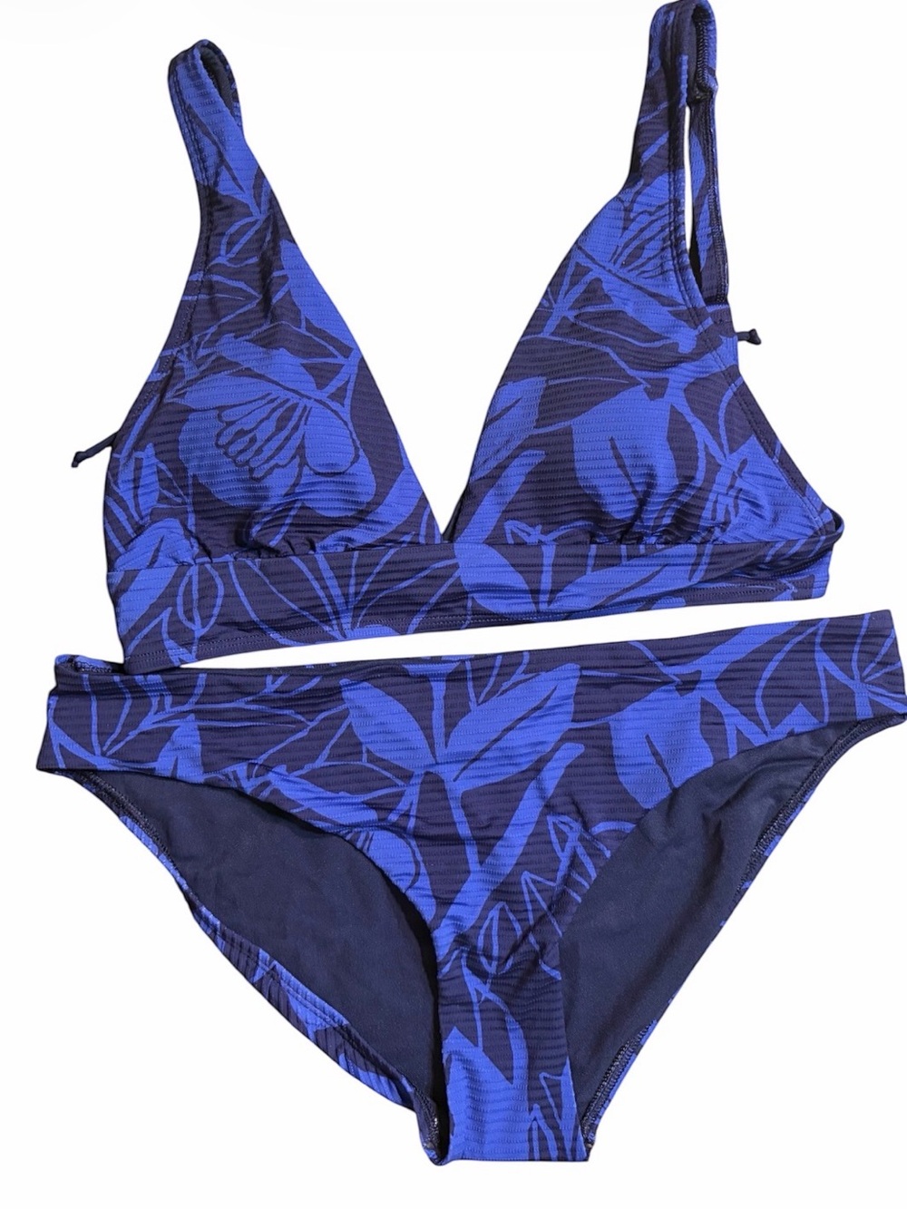 Skye Blue Floral Triangle Bikini Set - Women's Swim